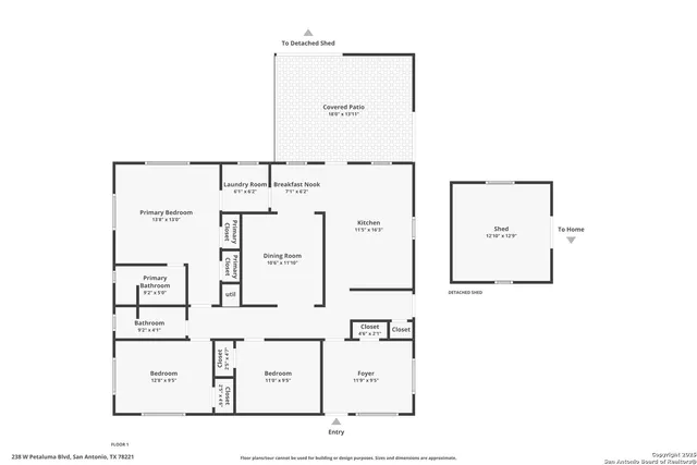 $259,000 | 238 West Petaluma Boulevard, San Antonio, TX 78221