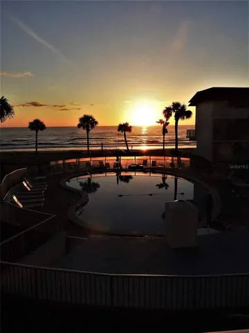 a view of outdoor space with seating area