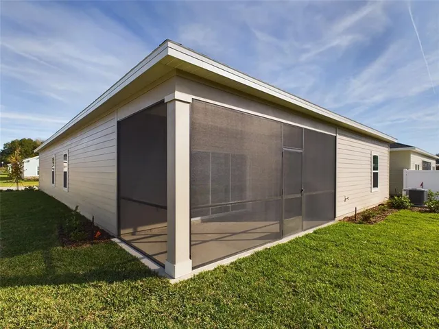 a backyard of a house