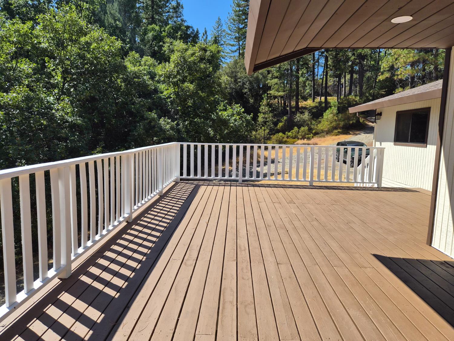 21640 Clute Canyon Road Volcano, CA 95689 - Photo 21 of 44 a view of balcony with wooden floor