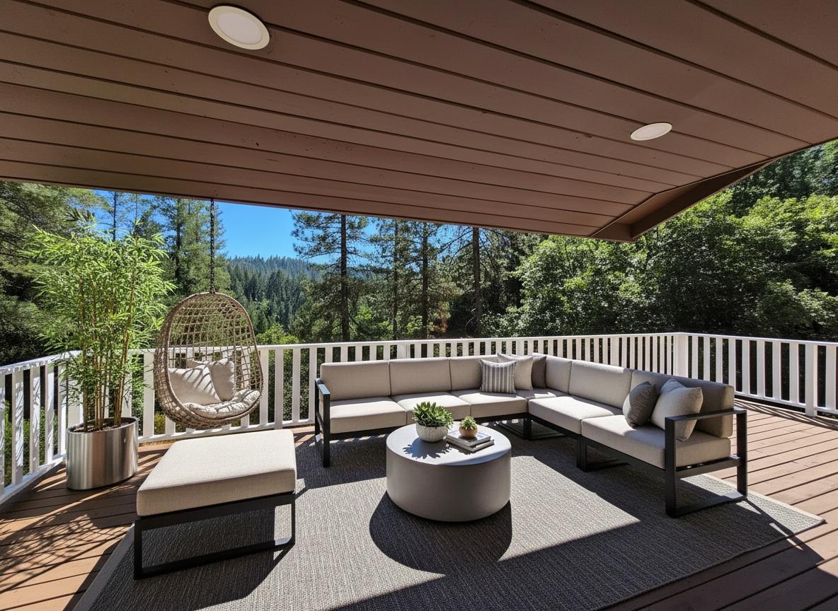 21640 Clute Canyon Road Volcano, CA 95689 - Photo 25 of 44 a view of a patio with a furniture