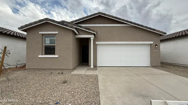 a view of a house with garage