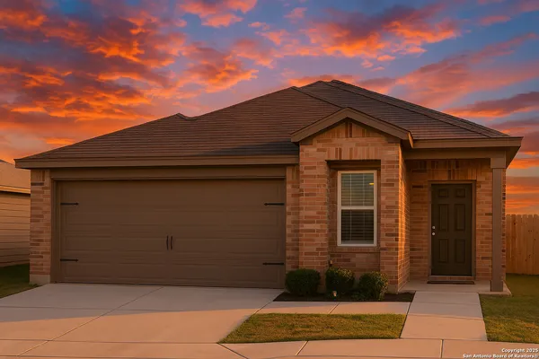 a front view of a house