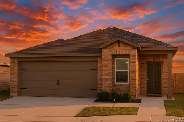 a front view of a house