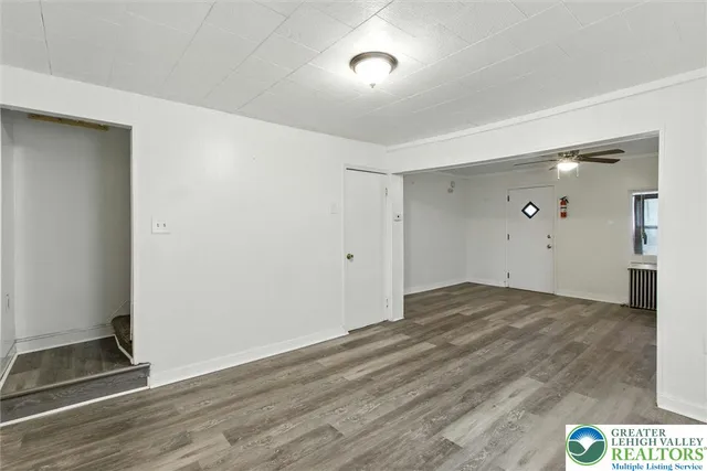 a view of an empty room