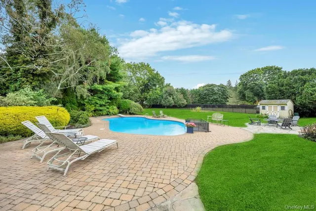 a outdoor view with a seating space