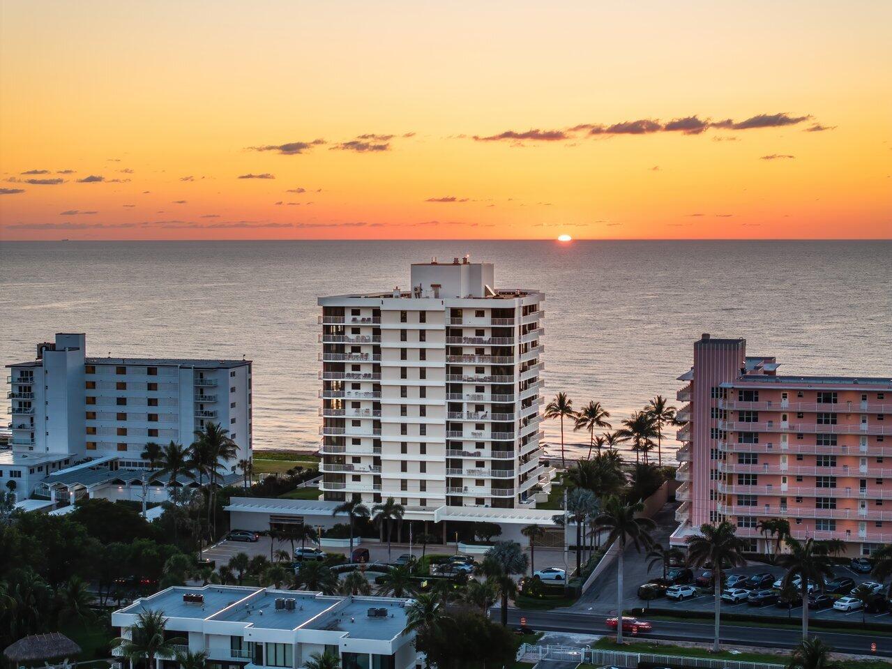 2917 South Ocean Boulevard, Unit 104 Highland Beach, FL 33487 - Photo 57 of 57 a view of ocean with a multi story building