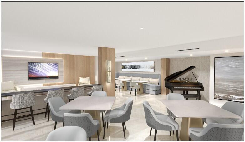 2917 South Ocean Boulevard, Unit 104 Highland Beach, FL 33487 - Photo 6 of 57 a view of a dining room with furniture window and wooden floor