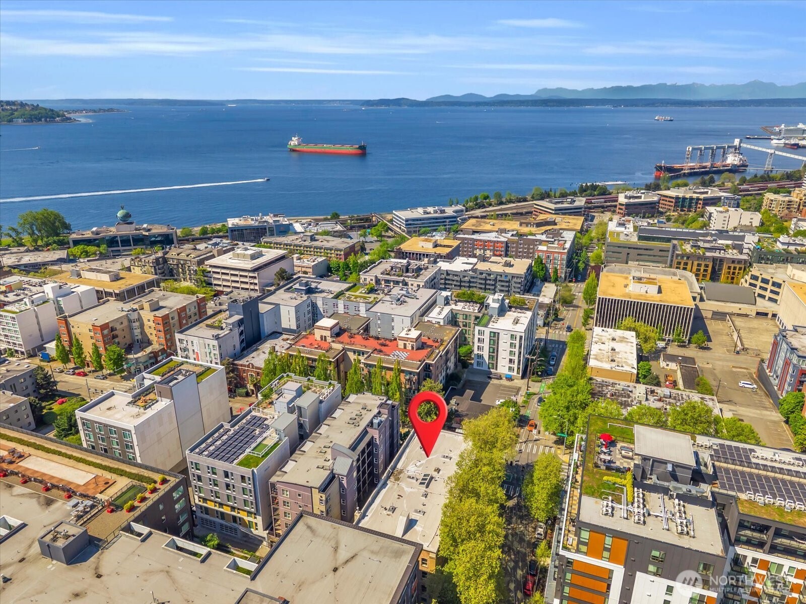 7 Harrison Street, Unit 17 Seattle, WA 98109 - Photo 18 of 20 view of city and ocean