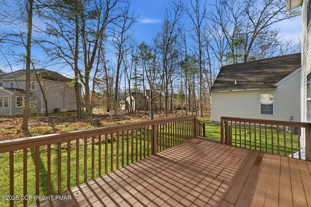 a view of a wooden bridge