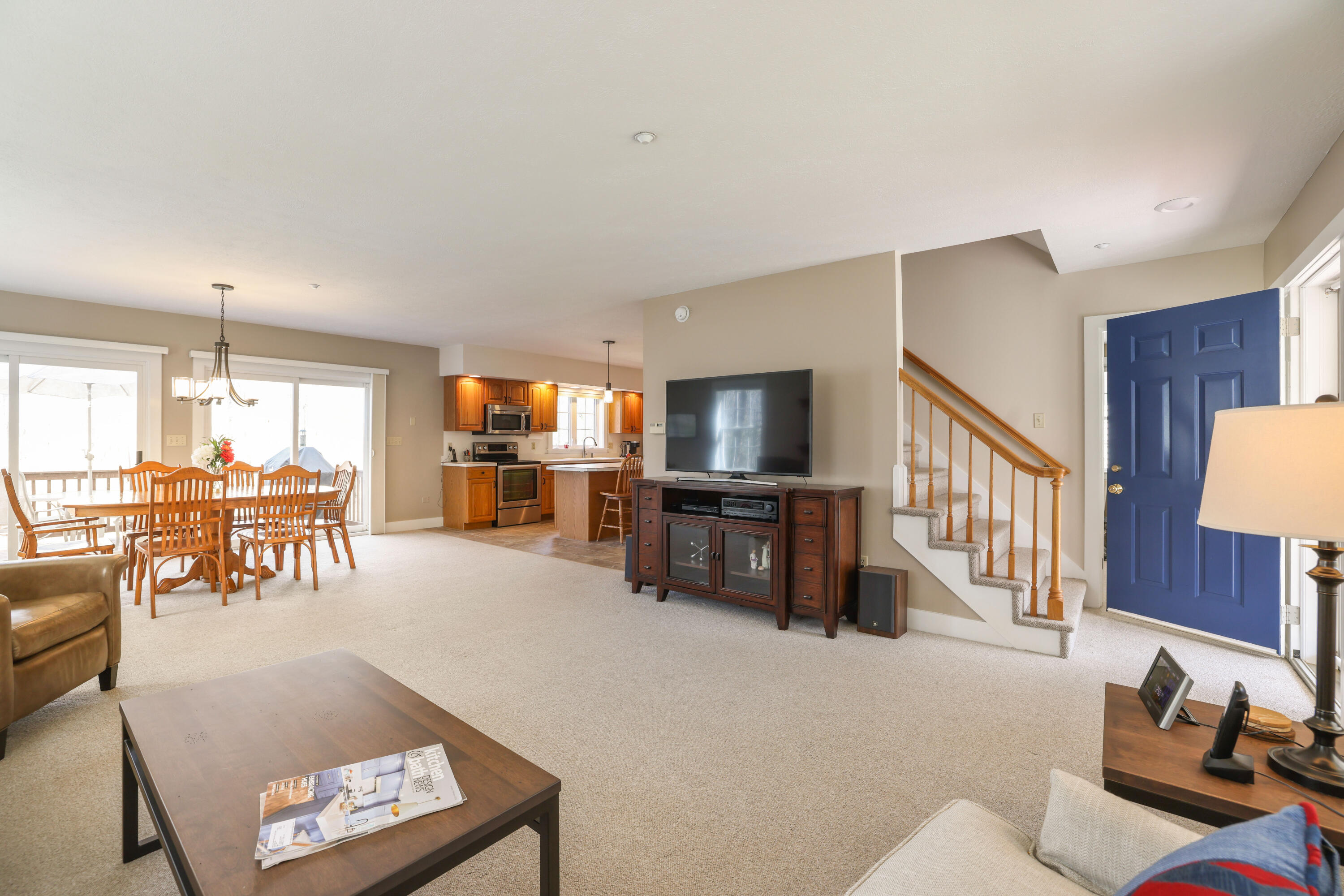 125 Webber Hill Road Kennebunk, ME 04043 - Photo 12 of 38 View From Living Room to Dining, Kitchen
