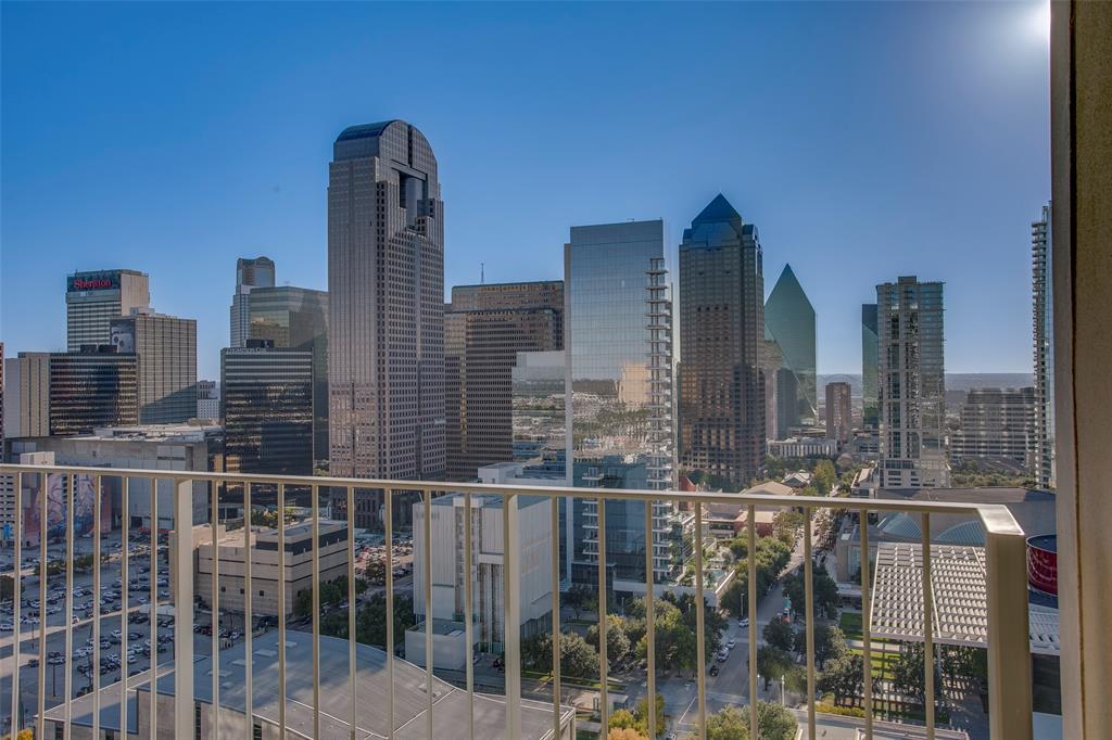1717 Arts Plaza, Unit 1915 Dallas, TX 75201 - Photo 14 of 31 a city view with tall buildings