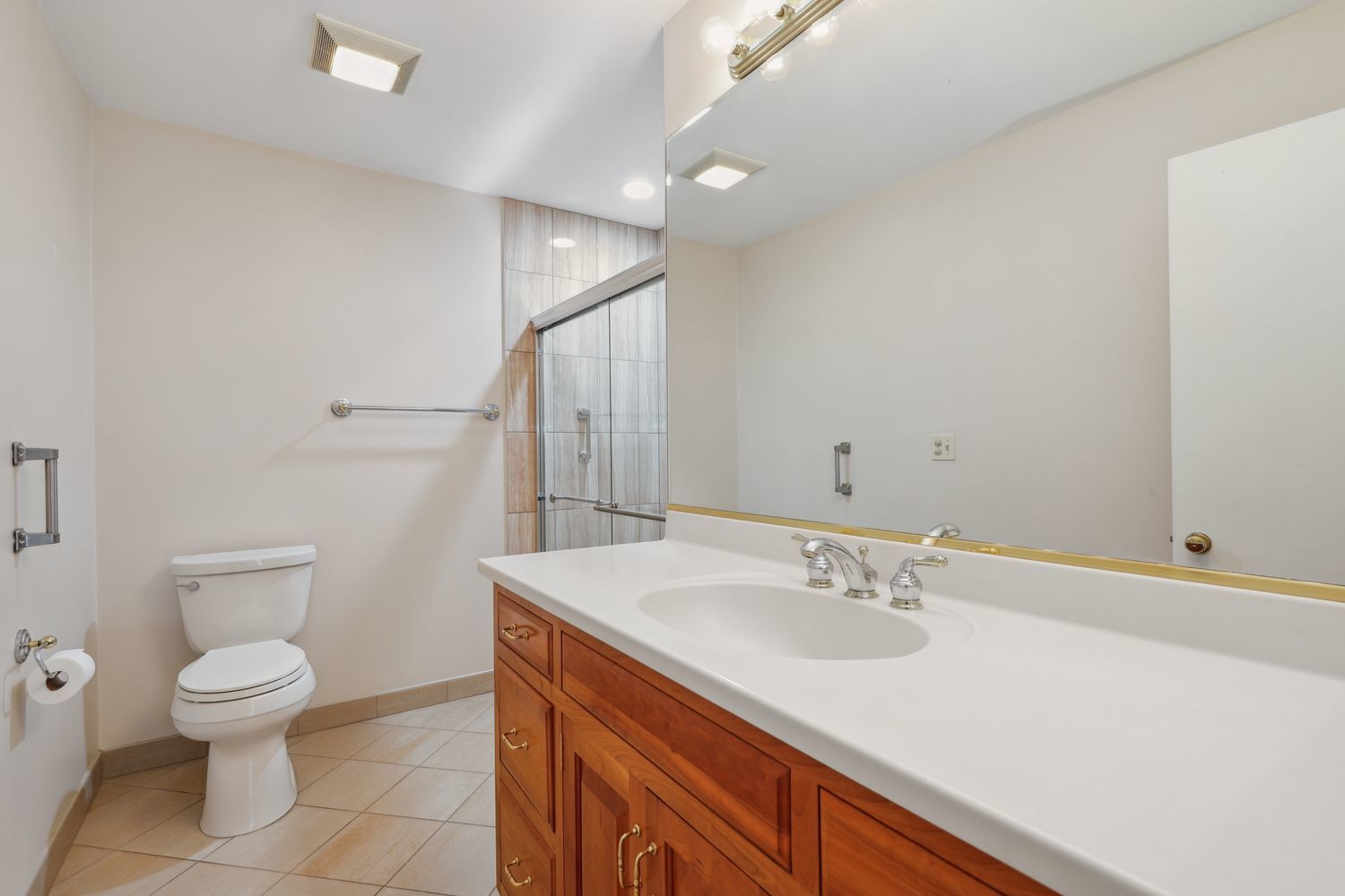 808 Burning Tree Lane Naperville, IL 60563 - Photo 23 of 34 a bathroom with a sink toilet and shower