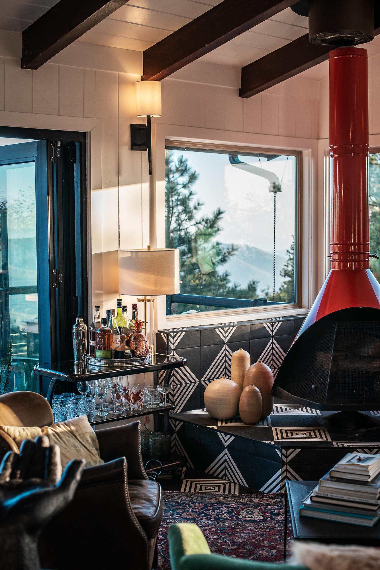 52421 Double View Drive Idyllwild, CA 92549 - Photo 28 of 73 a room with furniture and a floor to ceiling window