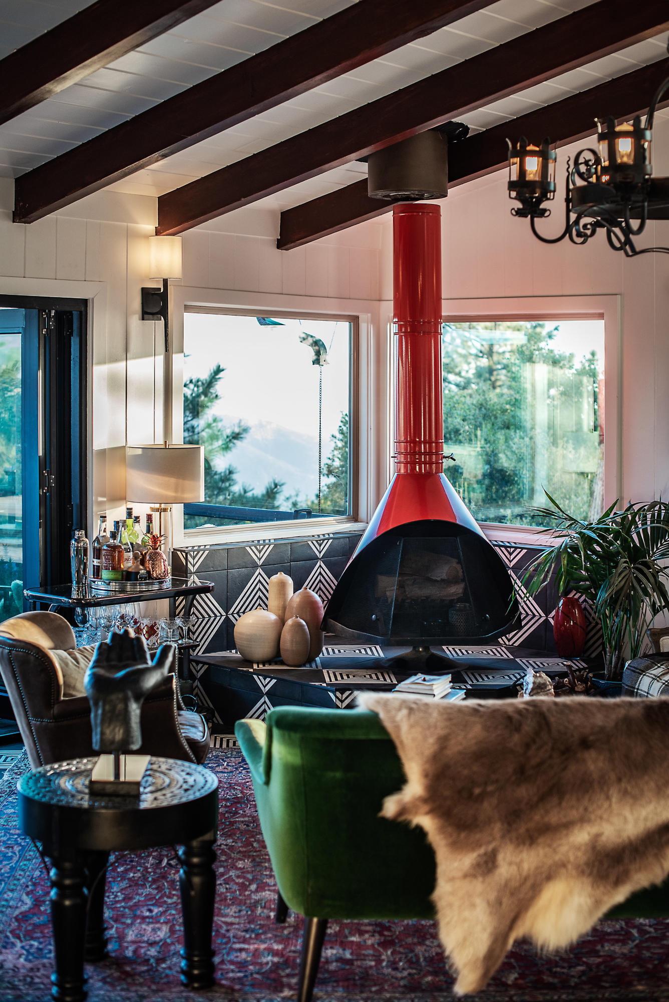 52421 Double View Drive Idyllwild, CA 92549 - Photo 29 of 73 a room with furniture and a large window