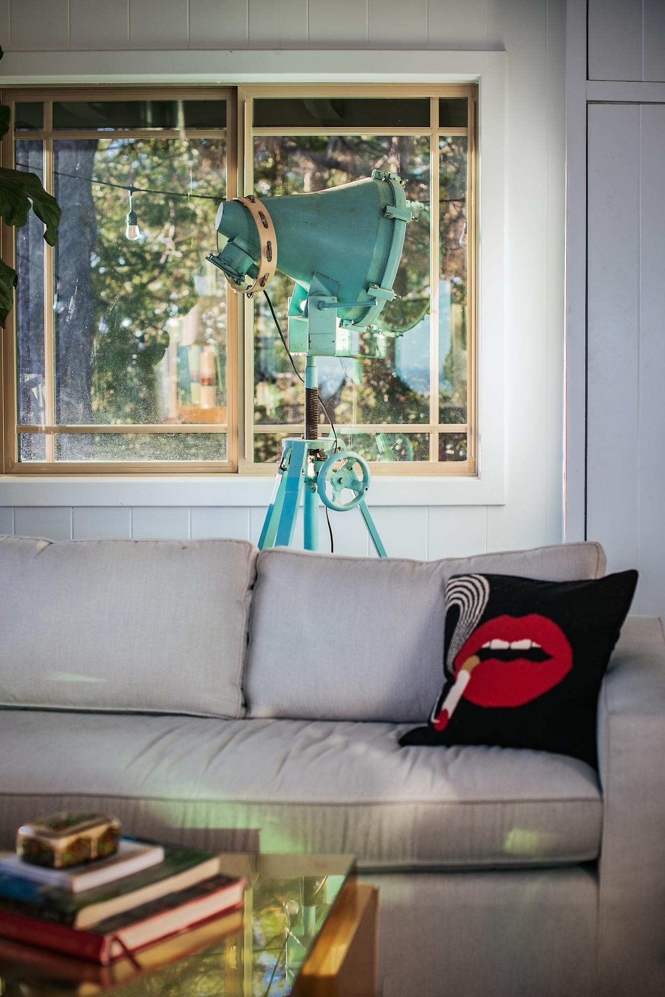 52421 Double View Drive Idyllwild, CA 92549 - Photo 30 of 73 a living room with a couch and a window