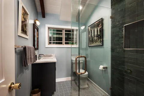 a room with furniture and window