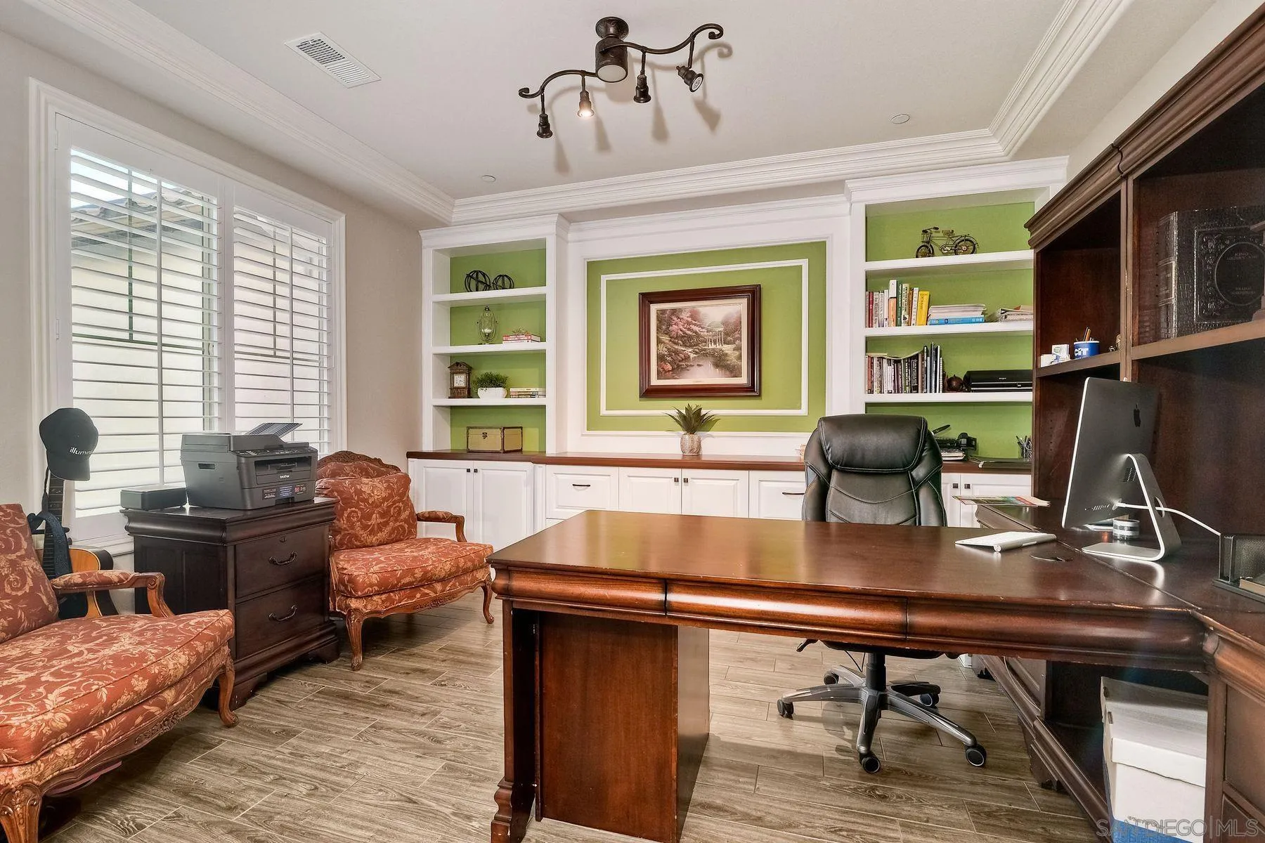 446 Adobe Estates Drive Vista, CA 92083 - Photo 11 of 15 a view of a workspace with furniture and a window