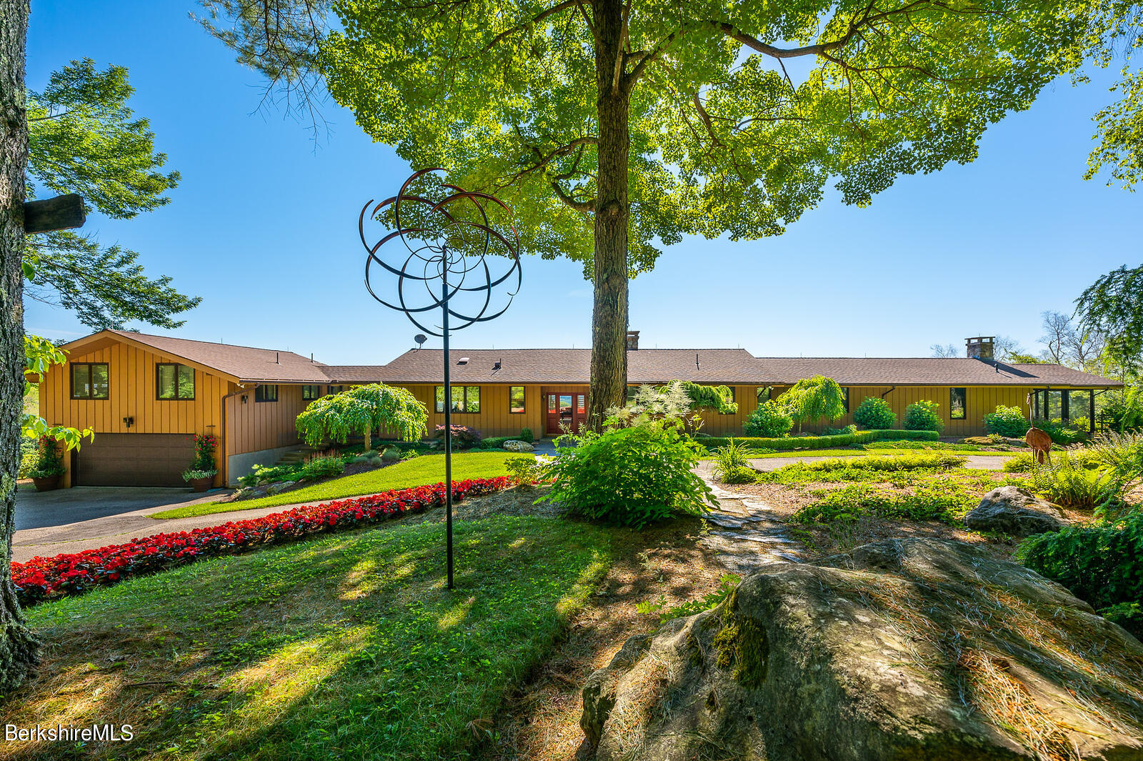 View from circular driveway