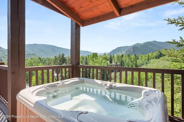 a view of a chair in a balcony