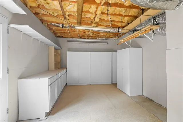 a view of storage and utility room