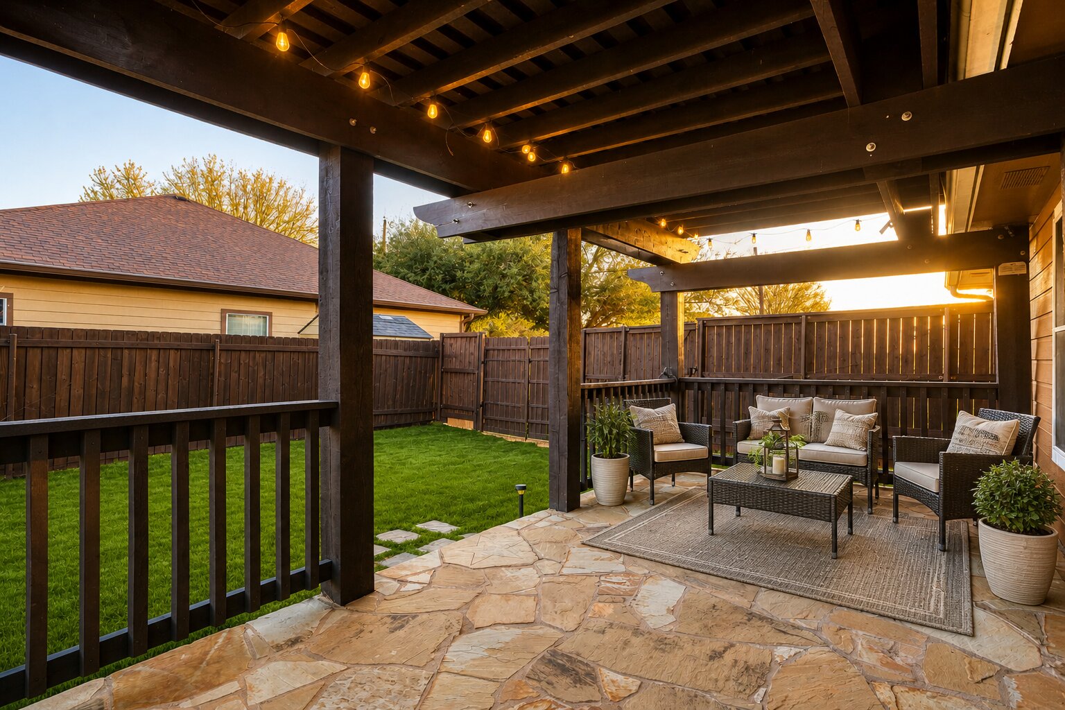 409 Lydia Lane Thrall, TX 76578 - Photo 20 of 25 a view of a porch with furniture