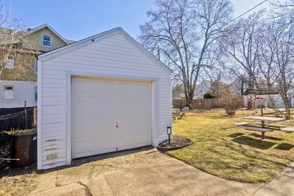 a view of yard covered with snow