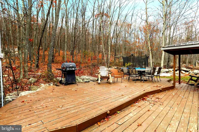 a view of outdoor space with seating area