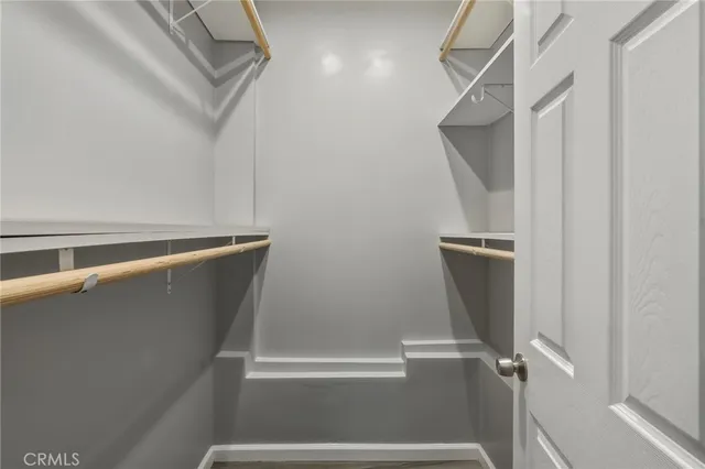 a close view of closet