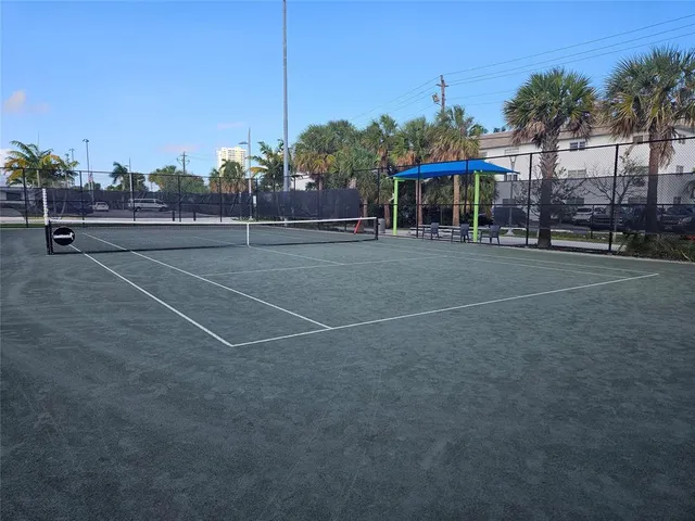 a view of a tennis court