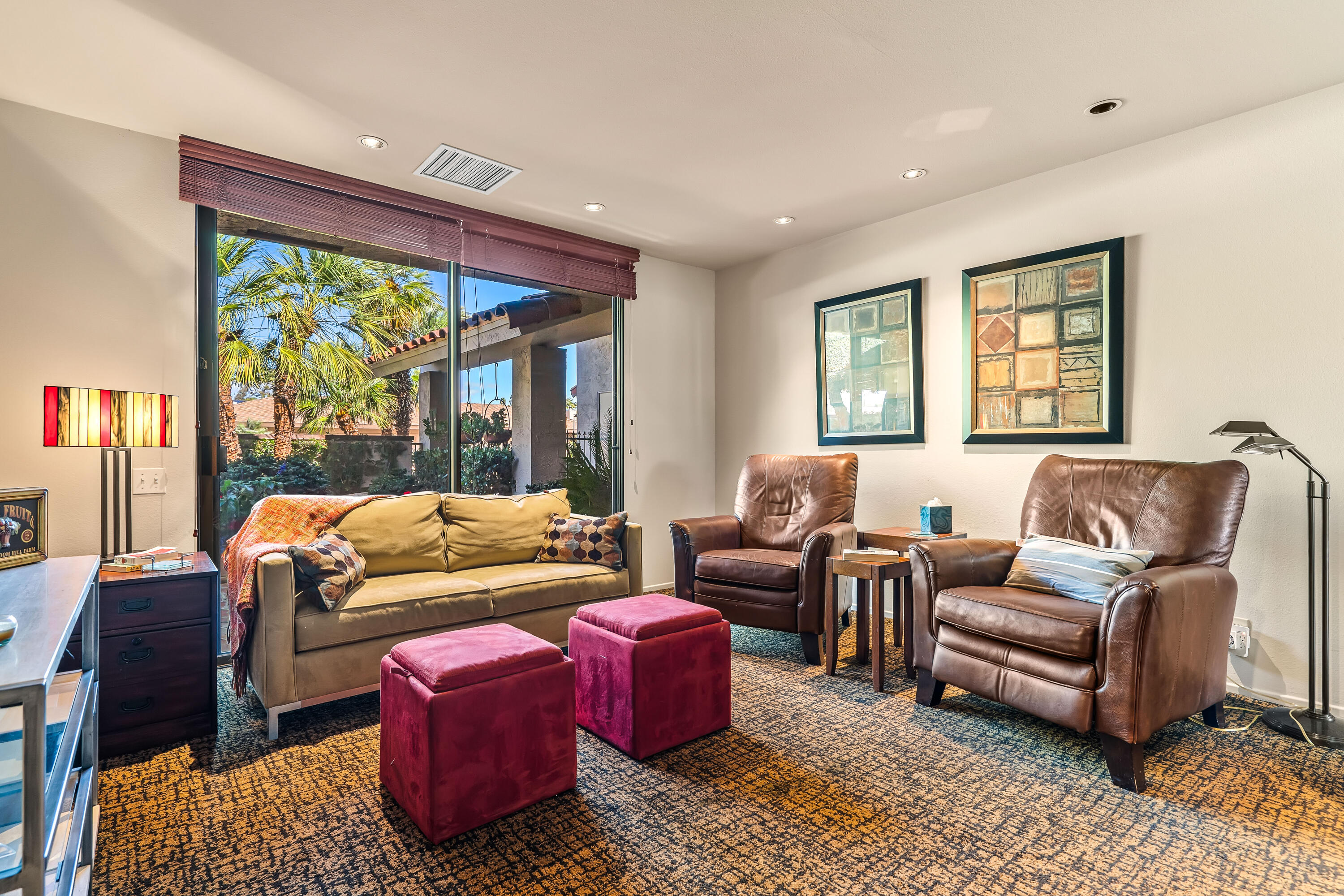 47 Columbia Drive Rancho Mirage, CA 92270 - Photo 35 of 59 a living room with furniture and a large window