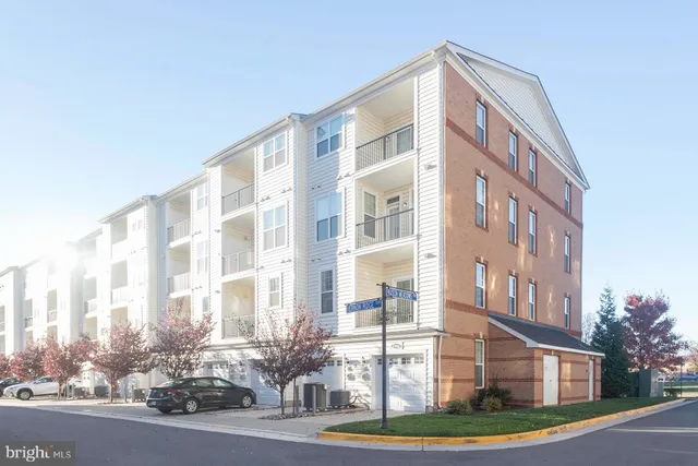 a front view of a multi story building