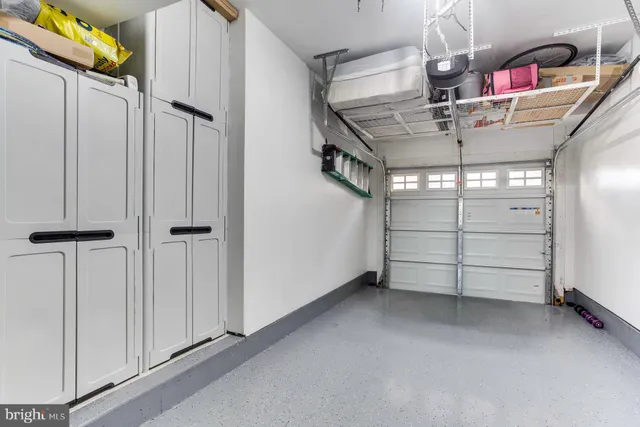 a view of a room with racks