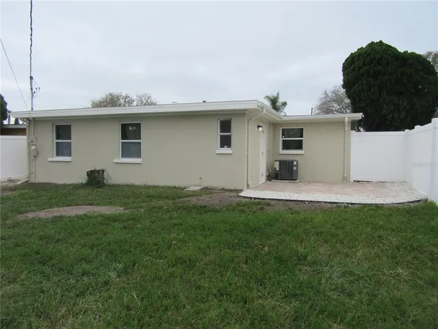a house view with a garden space