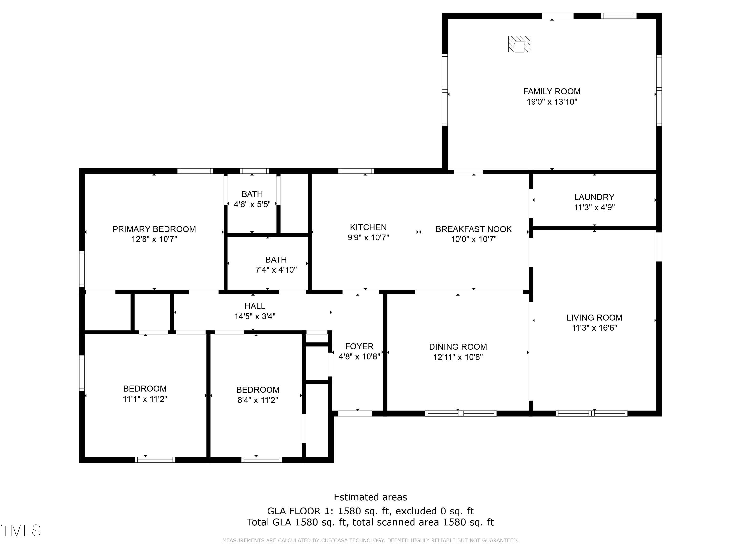 4998 Stewart Road Wade, NC 28395 - Photo 38 of 38 4998 Stewart floor plan with measurement