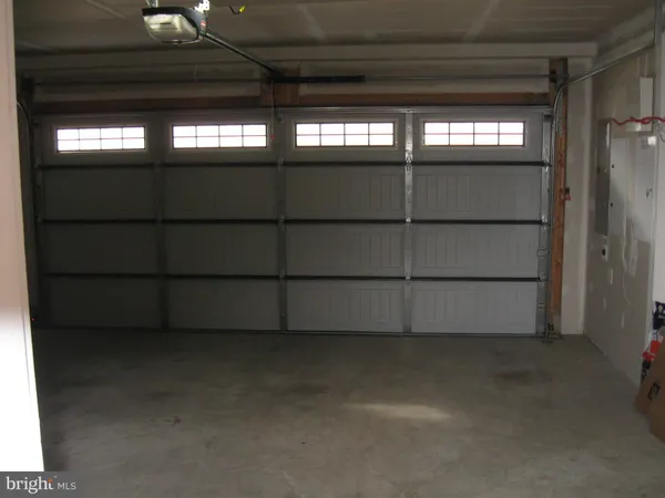 a view of a garage