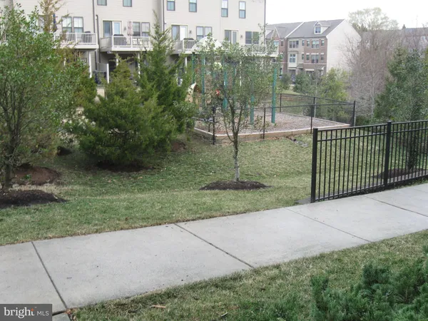 a view of a city from a backyard