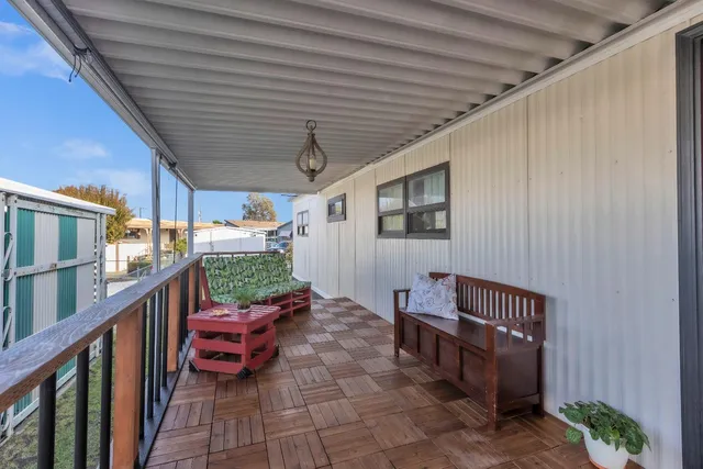 a outdoor space with chairs