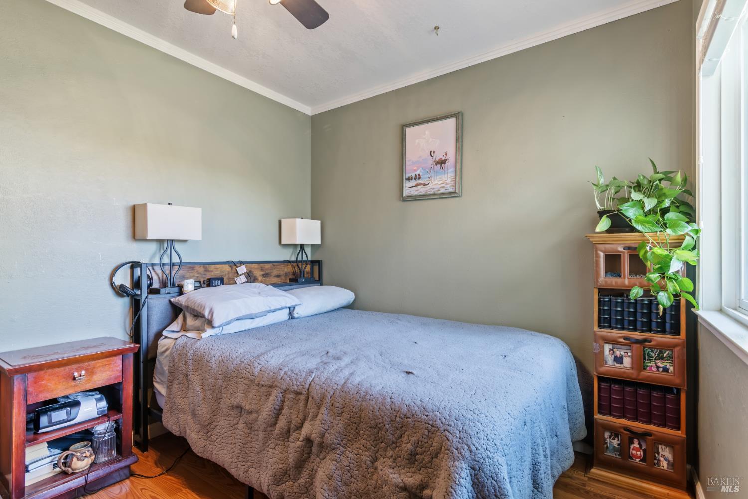 17 Amador Circle Rio Vista, CA 94571 - Photo 33 of 42 a bedroom with a bed and a potted plant