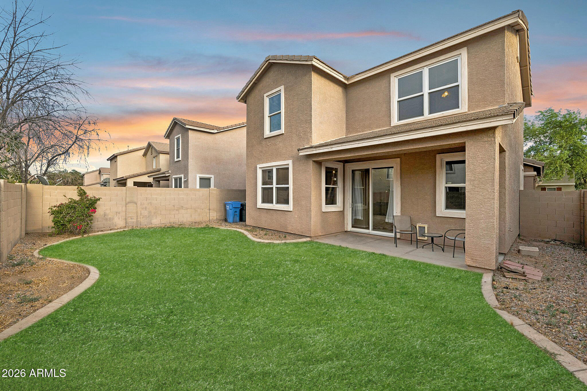 2226 East Fraktur Road Phoenix, AZ 85040 - Photo 14 of 68 Backyard (grass virtually enhanced)