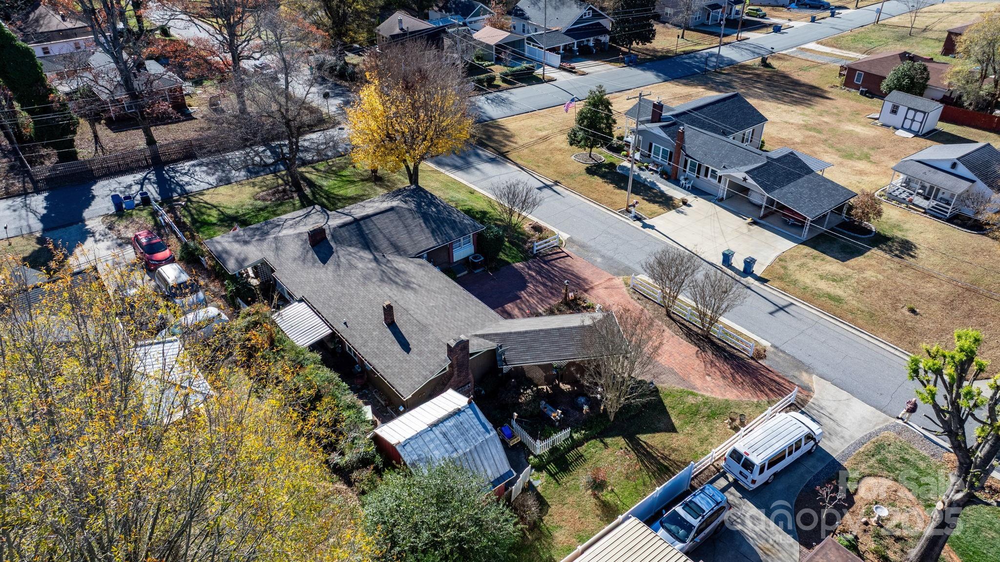 901 Union Street Maiden, NC 28650 - Photo 34 of 37 an aerial view of residential house with outdoor space