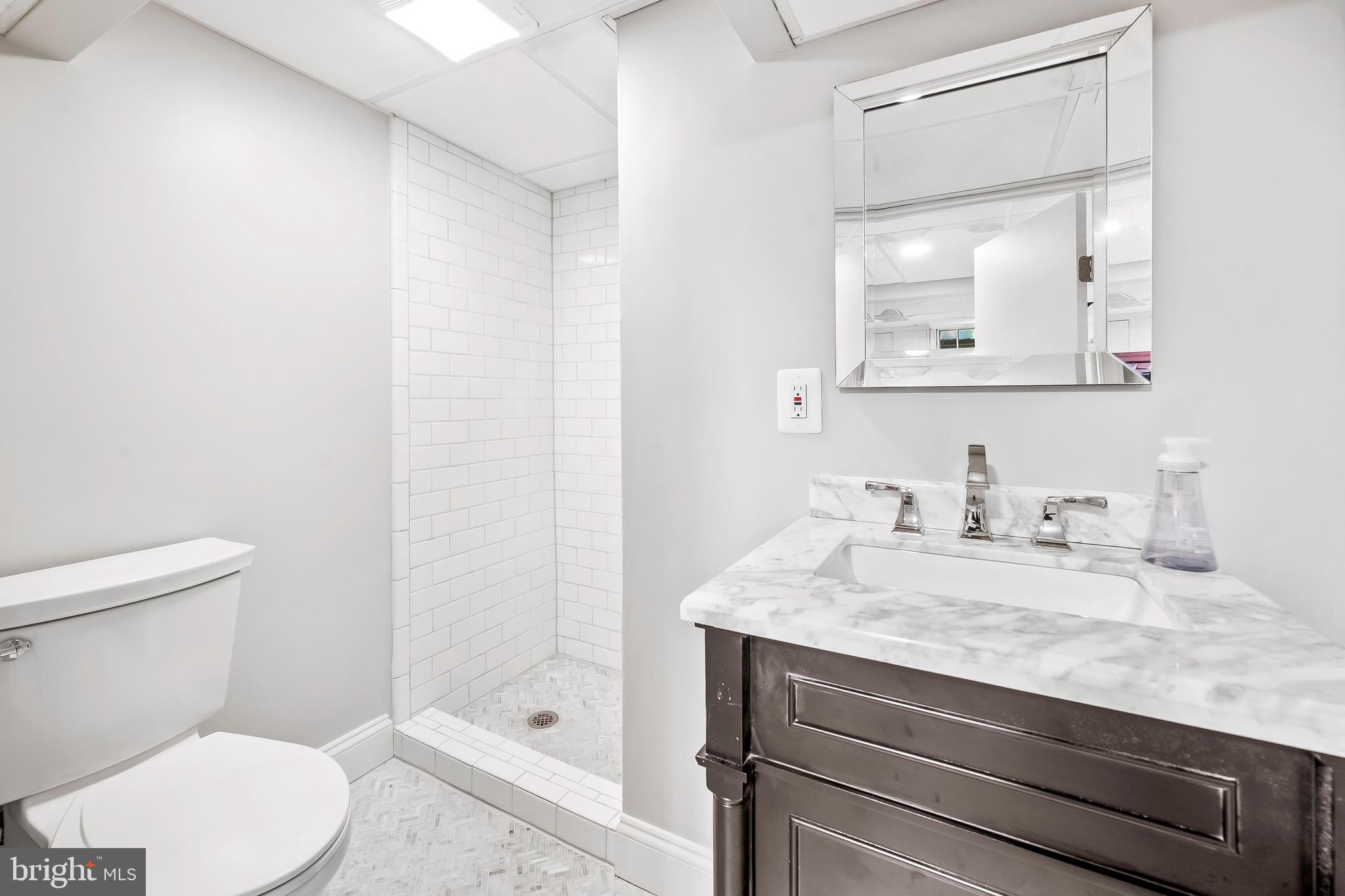 203 St Dunstans Road Baltimore, MD 21212 - Photo 32 of 42 Full basement bathroom