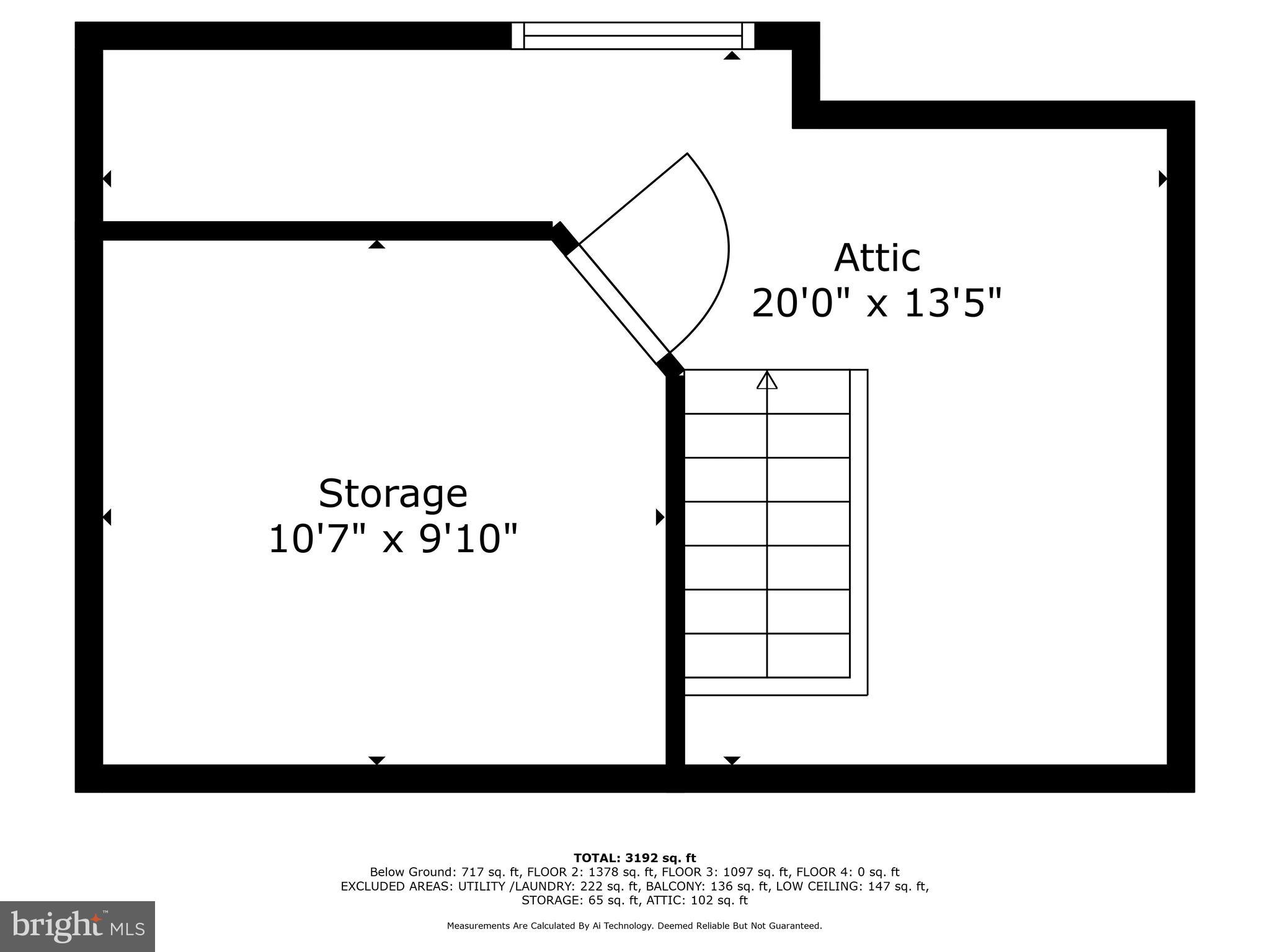 203 St Dunstans Road Baltimore, MD 21212 - Photo 42 of 42 Attic floorplan
