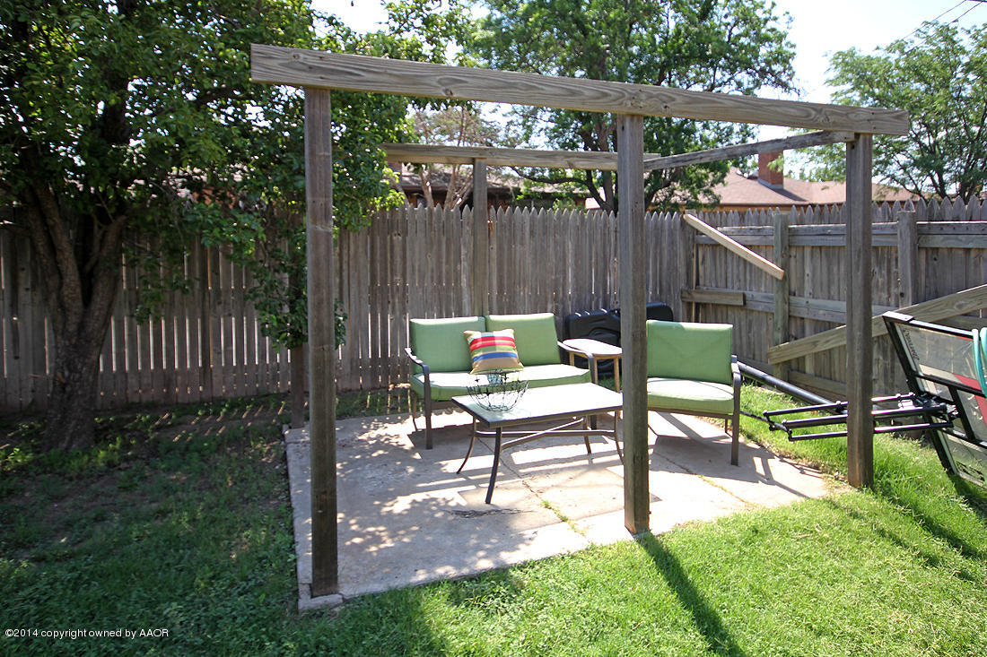 5717 South Milam Street Amarillo, TX 79110 - Photo 25 of 27 Backyard Patio