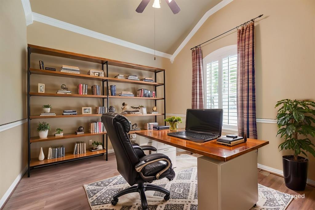 1522 Farm Dale Allen, TX 75002 - Photo 6 of 40 a view of a workspace with furniture and a window