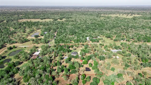 an aerial view of forest