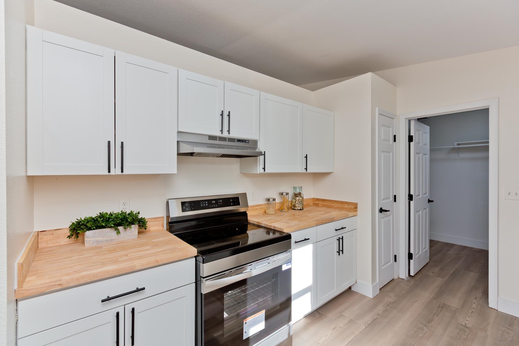 634 1/2 Colony Road Clifton, CO 81520 - Photo 12 of 42 a kitchen with appliances cabinets and a counter top space