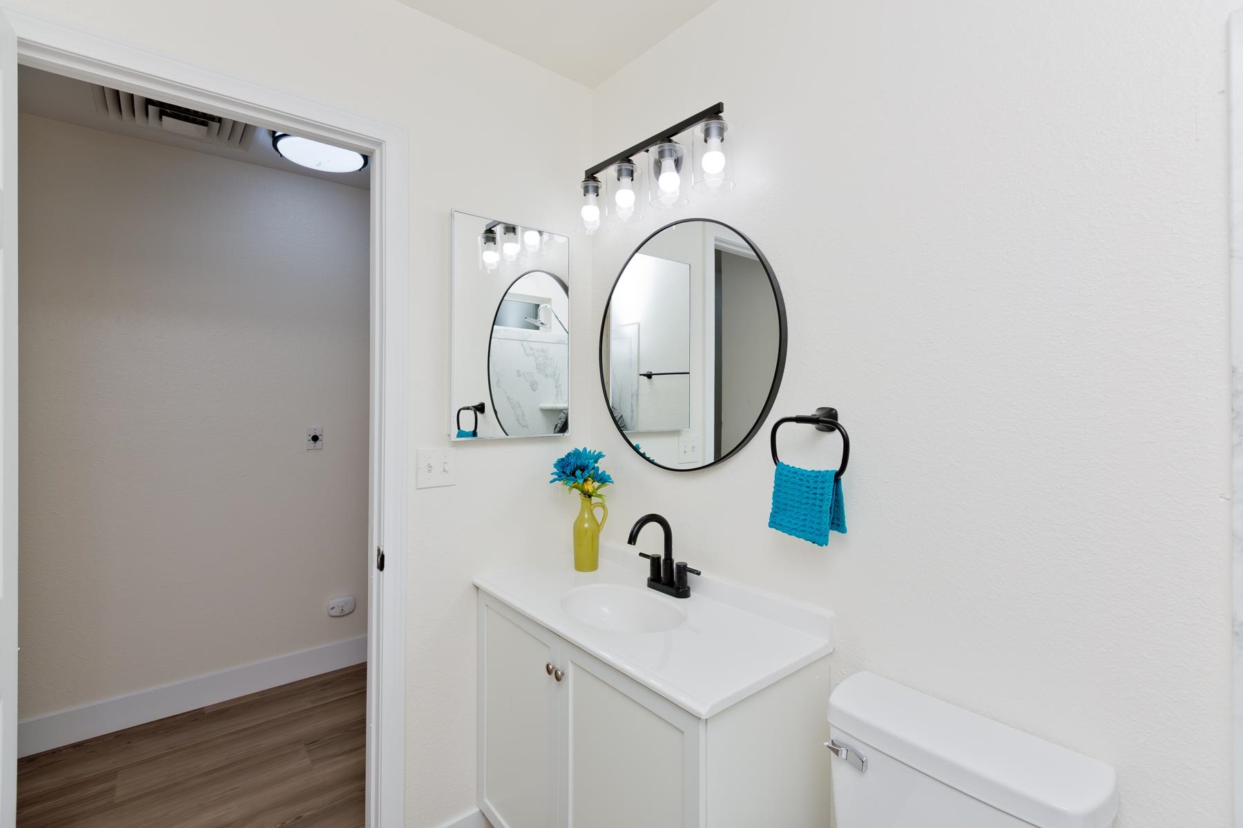 634 1/2 Colony Road Clifton, CO 81520 - Photo 23 of 42 a bathroom with a sink and a mirror