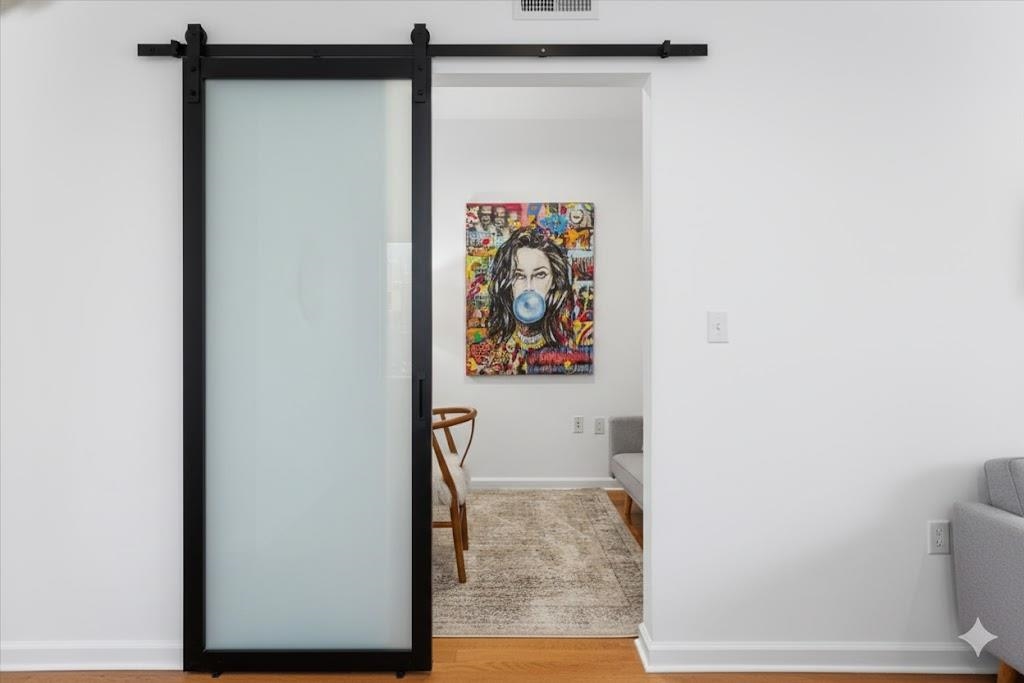 200 2nd Street, Unit 503 Oakland, CA 94607 - Photo 5 of 36 AI Generated image to show possibility of door on bonus room (2nd bed on tax records)