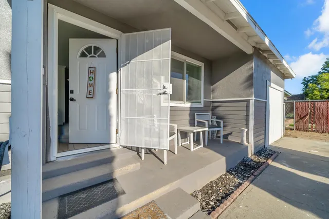a view of outdoor space with seating area